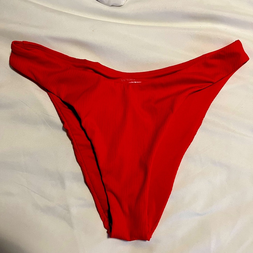 Red Brazilian cut size medium Victoria’s Secret bikini bottom